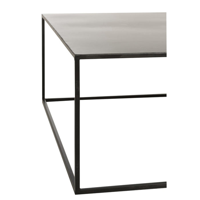 Salontafel Zwart Ijzer Vierkant 80 cm 80x80x30 cm-Salontafels-J-Line