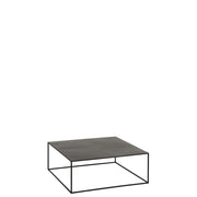 Salontafel Zwart Ijzer Vierkant 80 cm 80x80x30 cm-Salontafels-J-Line