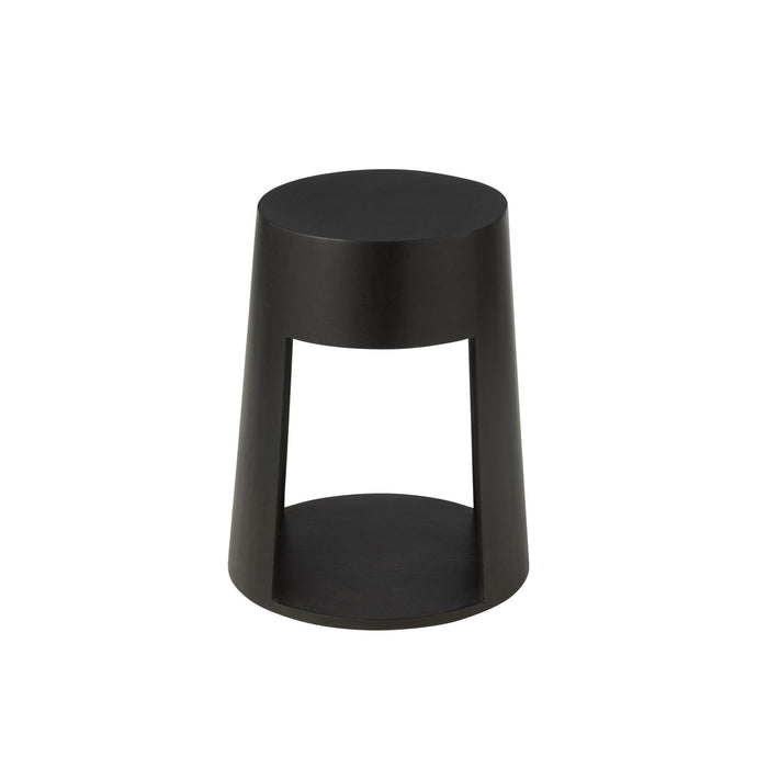 Salontafel Zwart Mdf 40 cm 40x40x50 cm-Bijzettafels-J-Line