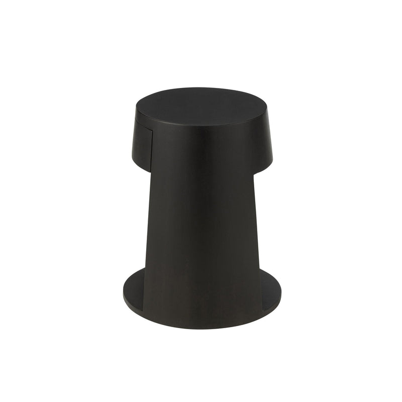 Salontafel Zwart Mdf 40 cm 40x40x50 cm-Bijzettafels-J-Line