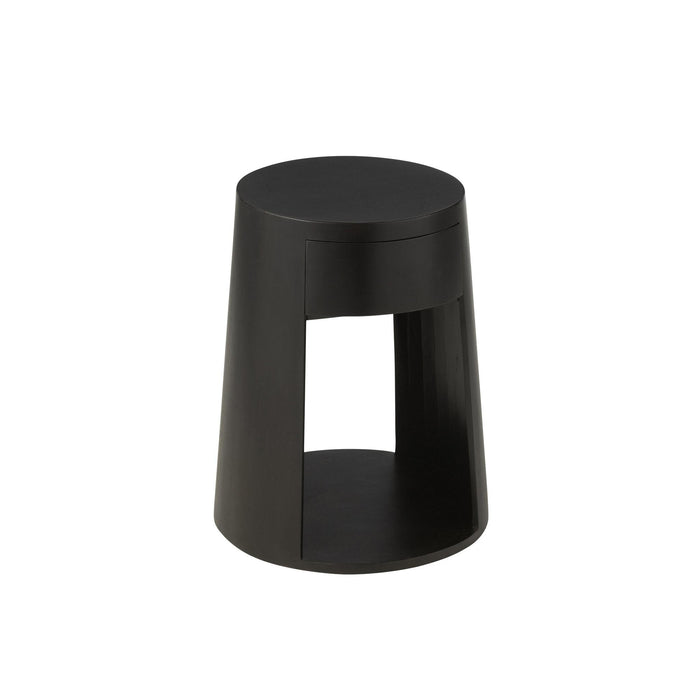 Salontafel Zwart Mdf 40 cm-Salontafels-J-Line