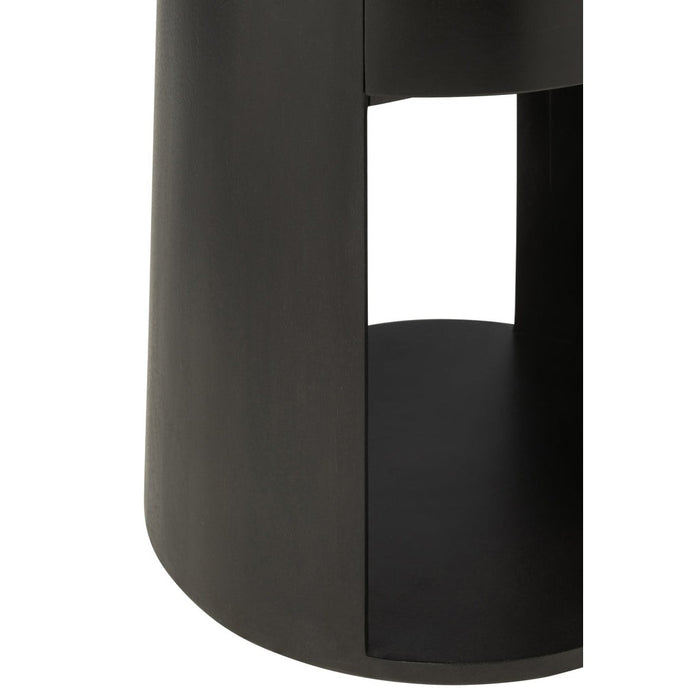 Salontafel Zwart Mdf 40 cm-Salontafels-J-Line