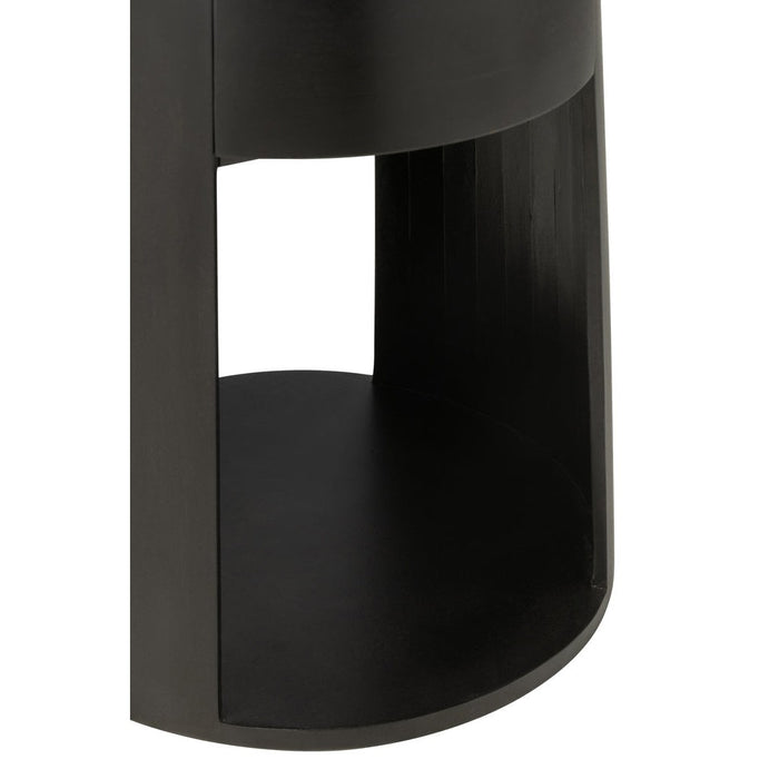 Salontafel Zwart Mdf 40 cm-Salontafels-J-Line