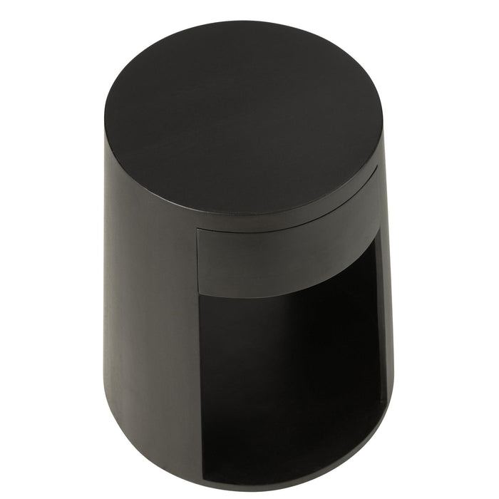 Salontafel Zwart Mdf 40 cm-Salontafels-J-Line