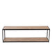 Salontafel Zwart Mdf Rechthoekig 40x150 cm-Salontafels-J-Line