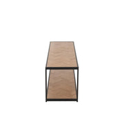 Salontafel Zwart Mdf Rechthoekig 40x150 cm-Salontafels-J-Line