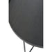 Salontafel Zwart Mdf Rond 50 cm-Salontafels-J-Line