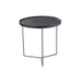 Salontafel Zwart Mdf Rond 50 cm-Salontafels-J-Line