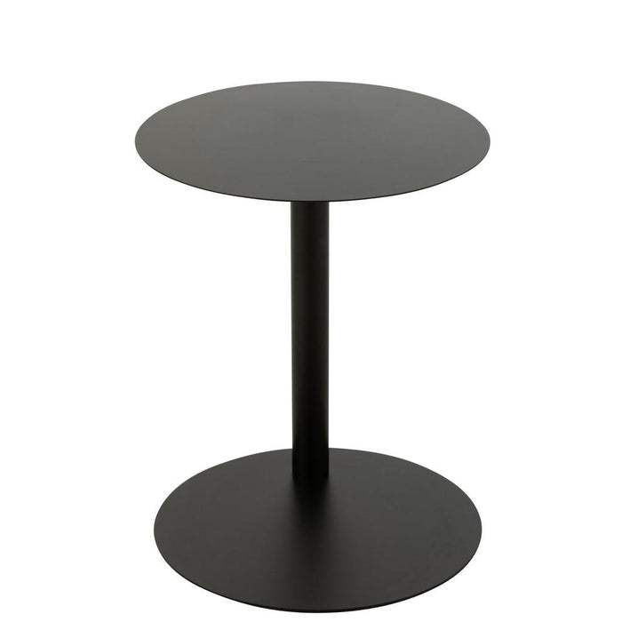 Salontafel Zwart Metaal Rond 40 cm-Salontafels-J-Line