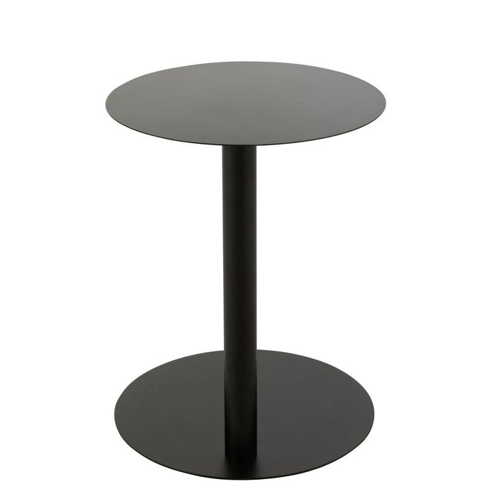 Salontafel Zwart Metaal Rond 40 cm-Salontafels-J-Line