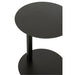 Salontafel Zwart Metaal Rond 40 cm-Salontafels-J-Line