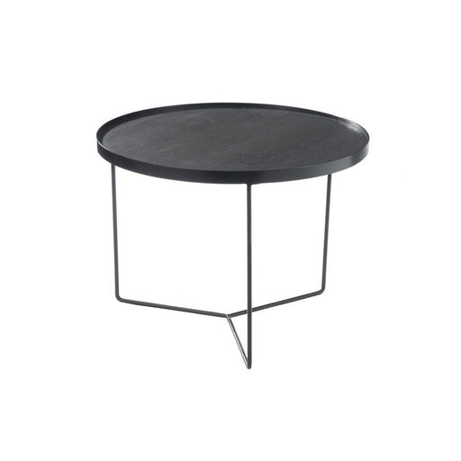 Salontafel Zwart Metaal Rond 60 cm-Salontafels-J-Line