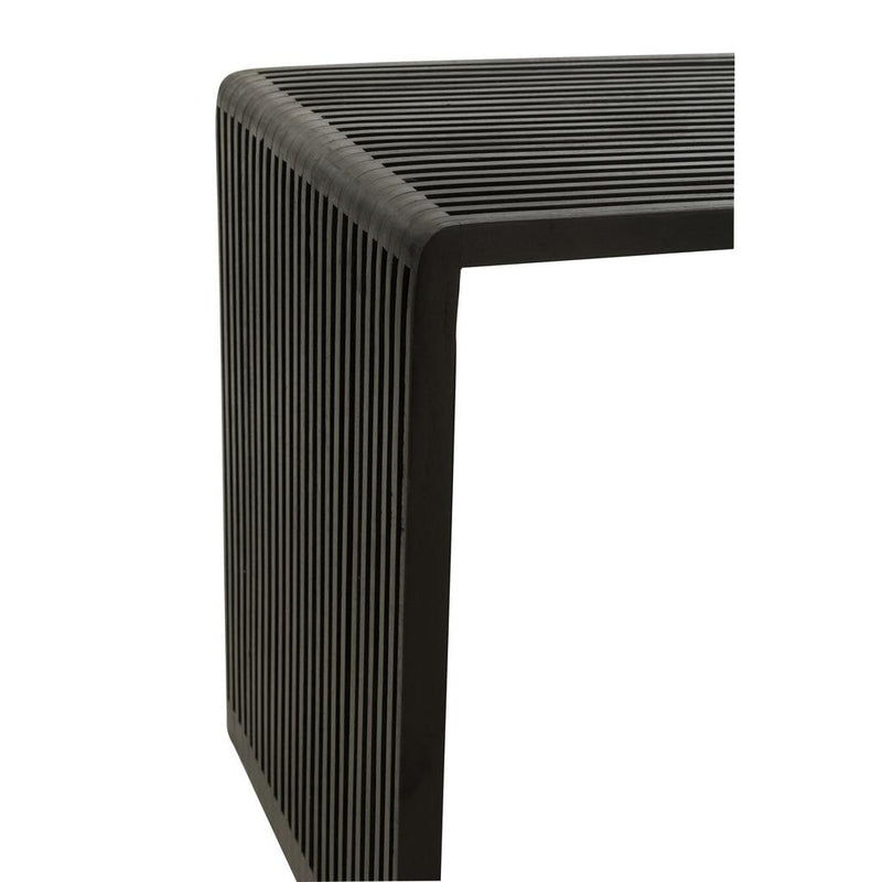 Salontafel Zwart Recycled hout 45 cm 45x50x50 cm-Bijzettafels-J-Line