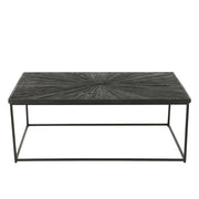 Salontafel Zwart Recycled hout 70x120 cm-Salontafels-J-Line