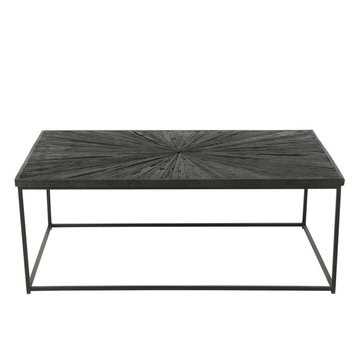Salontafel Zwart Recycled hout 70x120 cm-Salontafels-J-Line