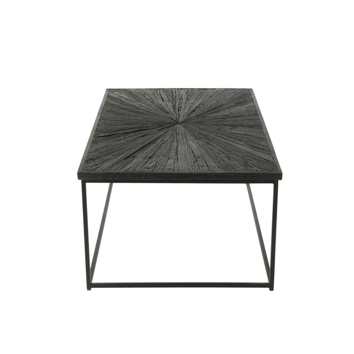 Salontafel Zwart Recycled hout 70x120 cm-Salontafels-J-Line