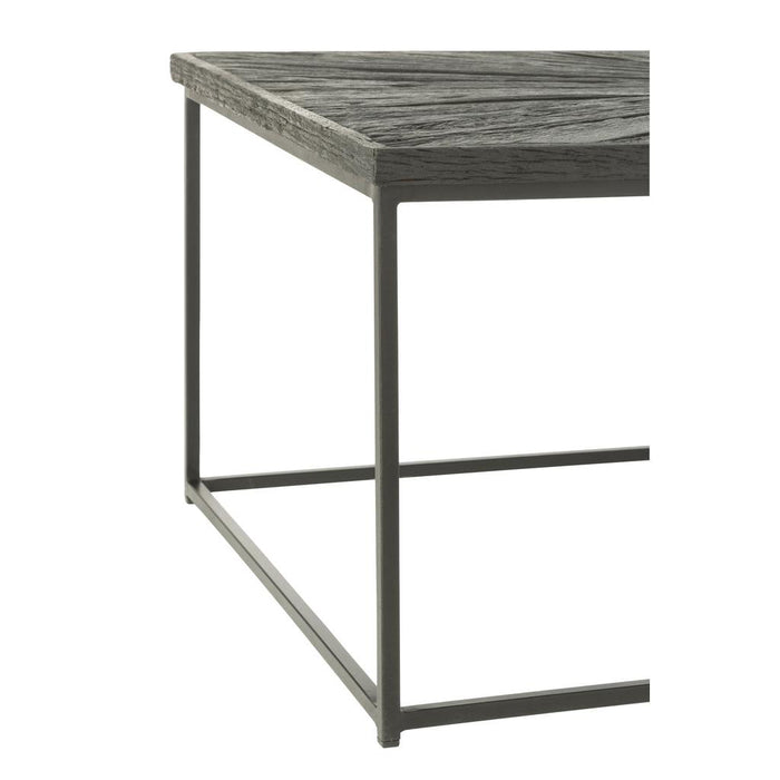 Salontafel Zwart Recycled hout 70x120 cm-Salontafels-J-Line
