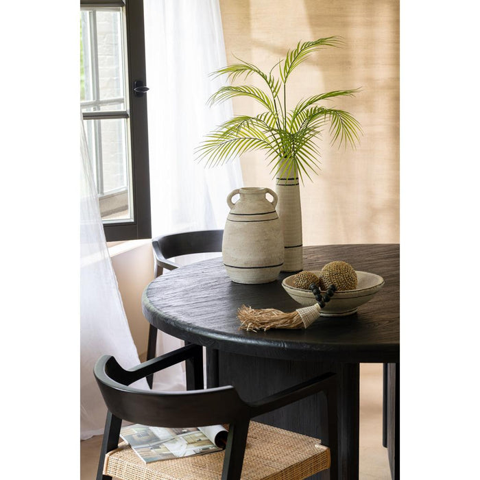 Salontafel Zwart Recycled hout Rond 150 cm 150x150x75 cm-Salontafels-J-Line