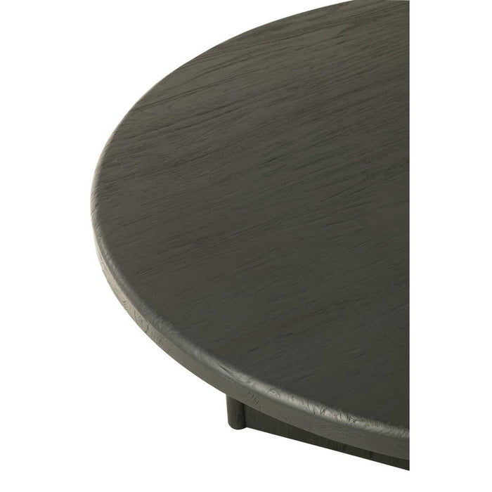 Salontafel Zwart Recycled hout Rond 150 cm-Salontafels-J-Line