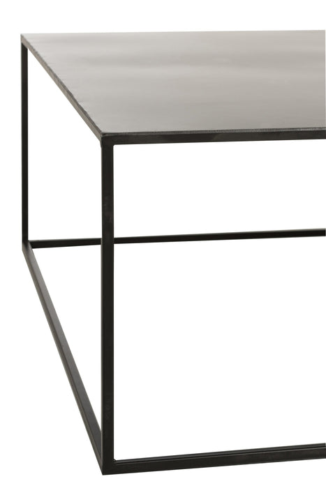 Couchtisch Schwarz Eisen Quadratisch 80 cm