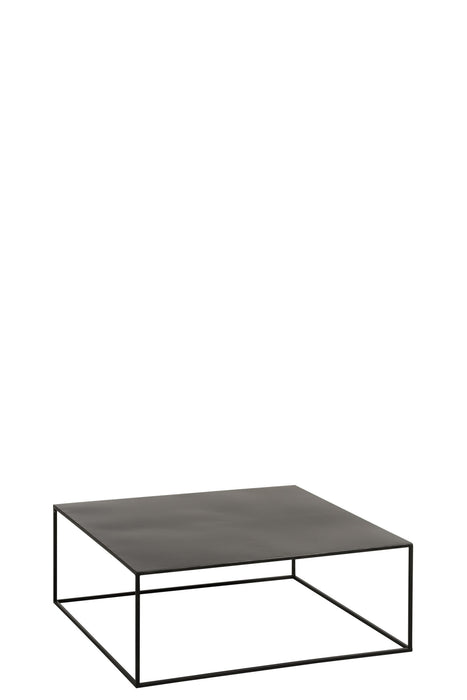 Couchtisch Schwarz Eisen Quadratisch 80 cm