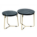 Salontafel set Caly Zwart marmer 50-40 cm 45x45x45 cm-Salontafels-Starfurn