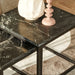 Salontafel set Daan | Zwart marmer 50-40 cm-Salontafels-Starfurn