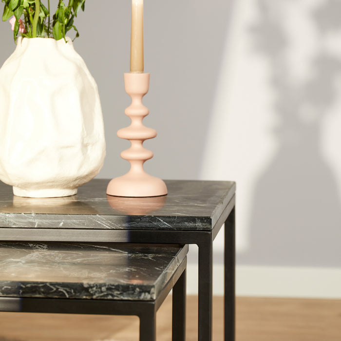 Salontafel set Daan | Zwart marmer 50-40 cm-Salontafels-Starfurn