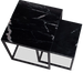Salontafel set Daan | Zwart marmer 50-40 cm-Salontafels-Starfurn
