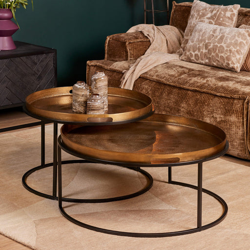Salontafel set Puck 78x78x38 cm-Salontafels-Starfurn