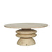 Salontafels Callain Naturel Mangohout Salontafel Marmer Top-Salontafels-PTMD