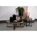 Salontafels Salontafel Cami Naturel Fir Hout Coffeetable Bended Frame L-Salontafels-PTMD