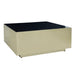 Salontafels Salontafel Irvy Goud IJzer Coffeetable Vierkant Zwart Enamel-Salontafels-PTMD
