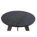 Salontafels Salontafel Werdy Zwart IJzer Coffeetable Fineer Top Rond SV2-Salontafels-PTMD