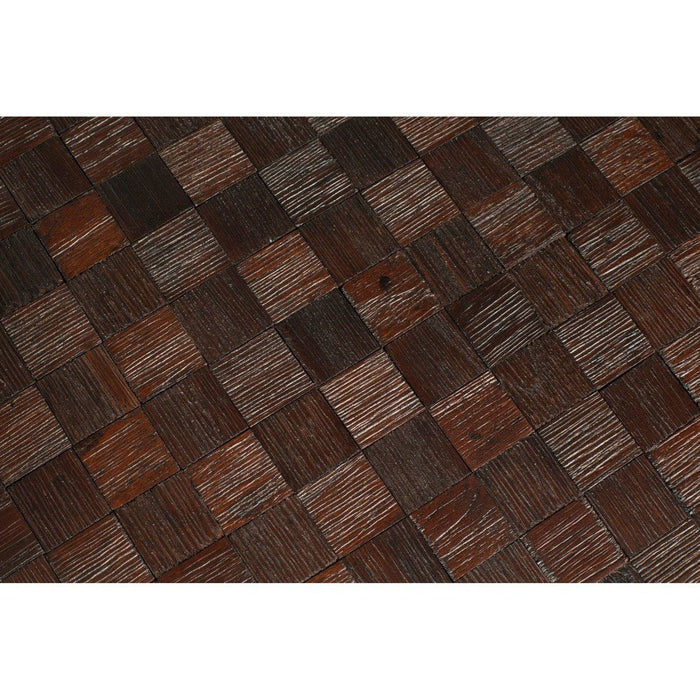 Salontafelset Webster Set van 2 Teak Hout Bruin Ø70x39 cm-Salontafels-Creating Home