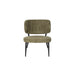 Sanne Loungestoel | Groen Grijs | met zwarte poten-Fauteuils-Creating Home