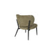 Sanne Loungestoel | Groen Grijs | met zwarte poten-Fauteuils-Creating Home