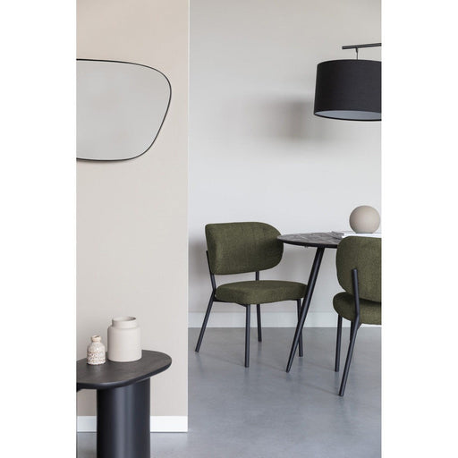 Sanne Stoel Groen Grijs-Eetkamerstoelen-Creating Home