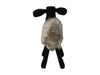 Schaap Shawn klein - 32x14x32 - wit/zwart- Teak/geitenhuid-Krukken-HSM Collection