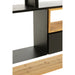 Schap Tina hout/ijzer zwart/naturel large-Vakkenkasten-J-Line