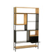 Schap Tina hout/ijzer zwart/naturel large-Vakkenkasten-J-Line