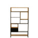 Schap Tina hout/ijzer zwart/naturel large-Vakkenkasten-J-Line