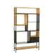 Schap Tina hout/ijzer zwart/naturel large-Vakkenkasten-J-Line
