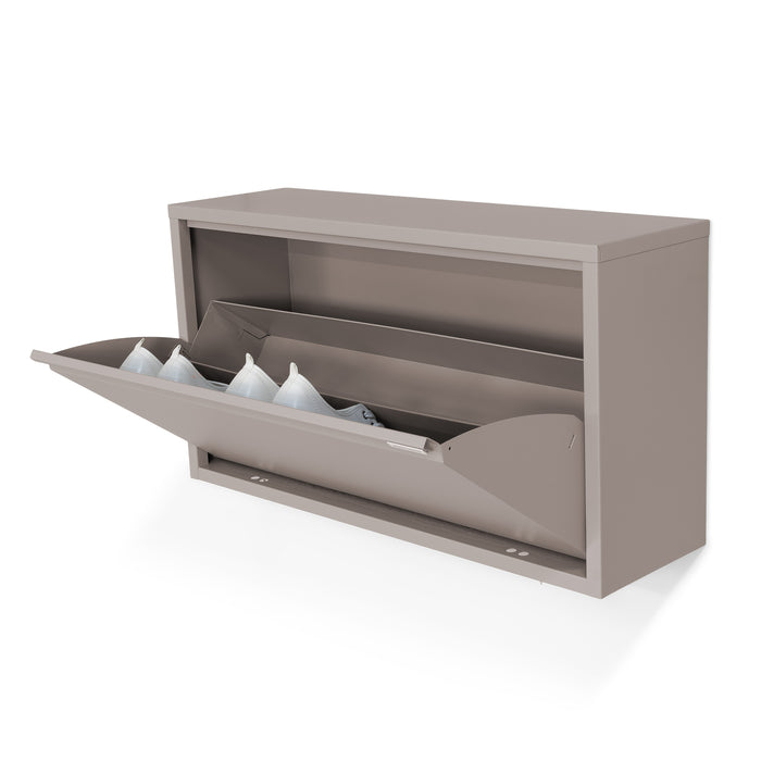 Schoenenkast BILLY 1 MAXI Staal Silky Taupe 75.3x22.4x40.6cm-Schoenenrekken-Spinder