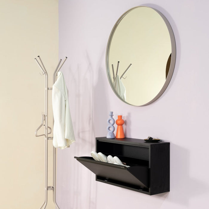 Schoenenkast BILLY 1 MAXI Staal Zwart 75.3x22.4x40.6cm-Opbergkasten-Spinder