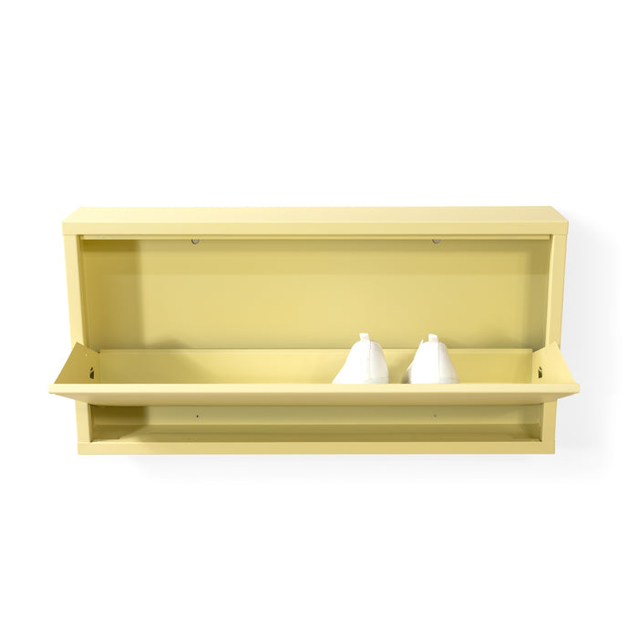 Schoenenkast BILLY 1 Staal Butter Yellow 75x12.5x37.5cm-Schoenenrekken-Spinder