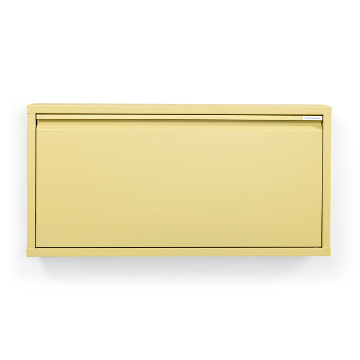 Schoenenkast BILLY 1 Staal Butter Yellow 75x12.5x37.5cm Spinder Design-Schoenenrekken-Spinder