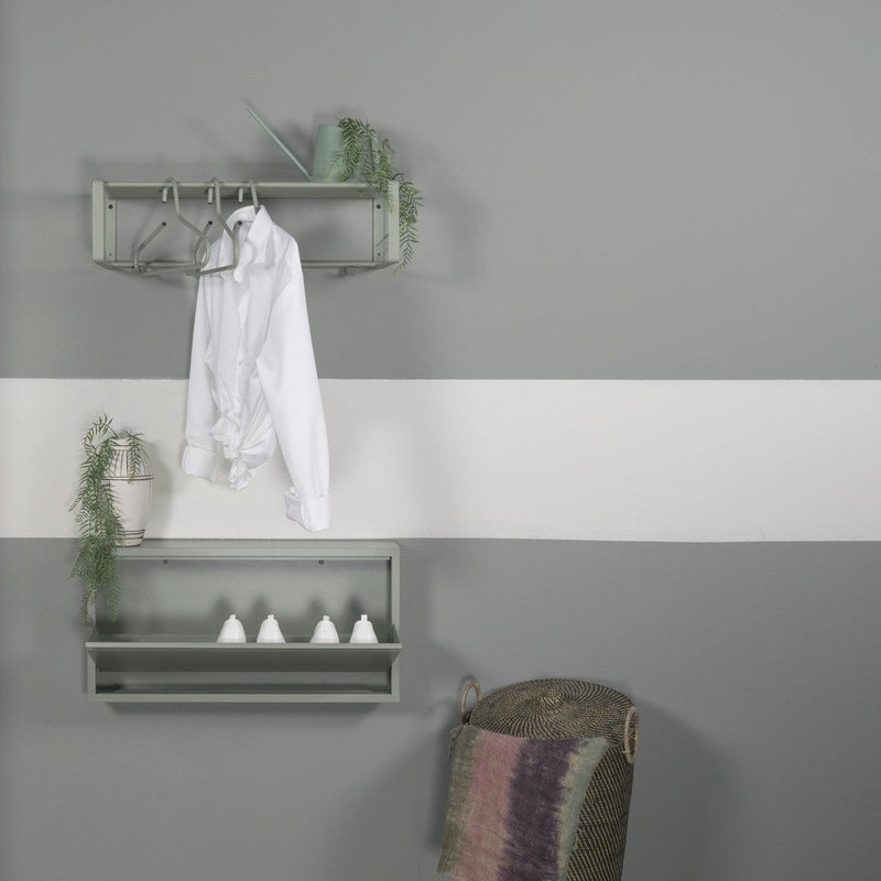 Schoenenkast BILLY 1 Staal Dusty Green 75x12.5x37.5cm-Schoenenrekken-Spinder