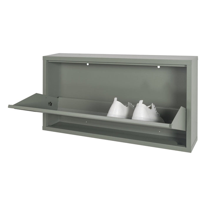 Schoenenkast BILLY 1 Staal Dusty Green 75x12.5x37.5cm Spinder Design-Schoenenrekken-Spinder