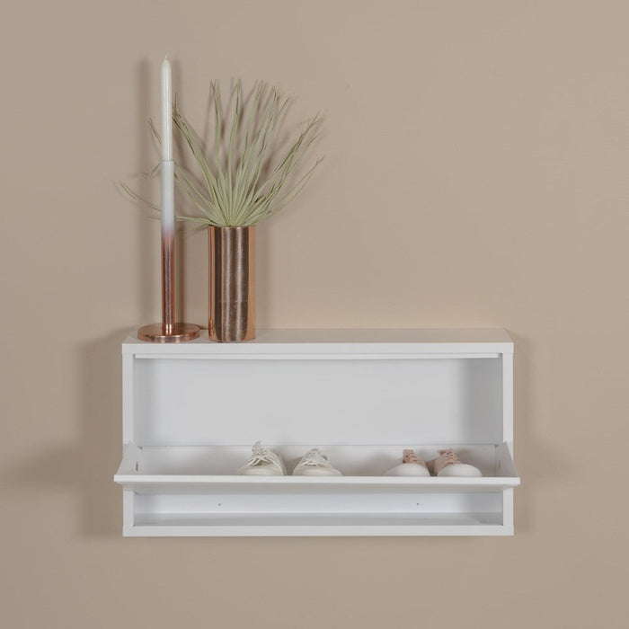 Schoenenkast BILLY 1 Staal Wit 75x12.5x37.5cm Spinder Design-Schoenenrekken-Spinder